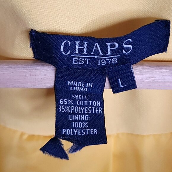 Chaps swing coat fully lined sunny yellow L - Picture 6 of 6